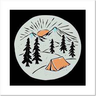 Camping Posters and Art